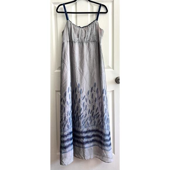 Carole Little Dresses & Skirts - CAROLE LITTLE Vintage Y2K Empire Waist Velvet Straps Leaf Midi Fairy Dress